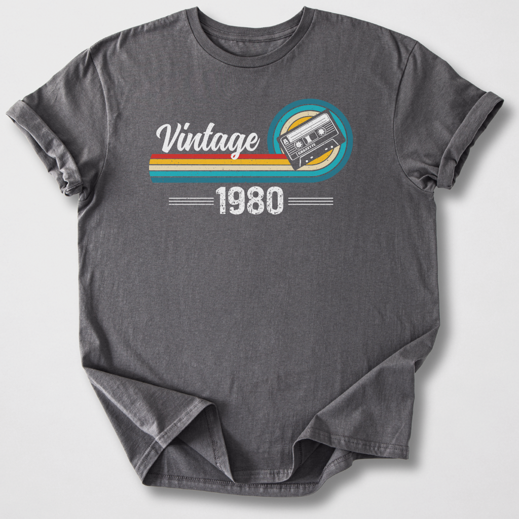Vintage 1980 Cassette Retro T-Shirt