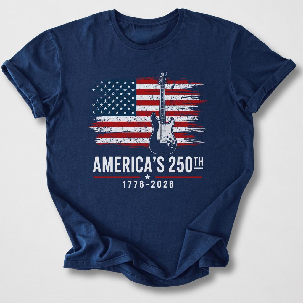 America's 250 Guitar T-Shirt