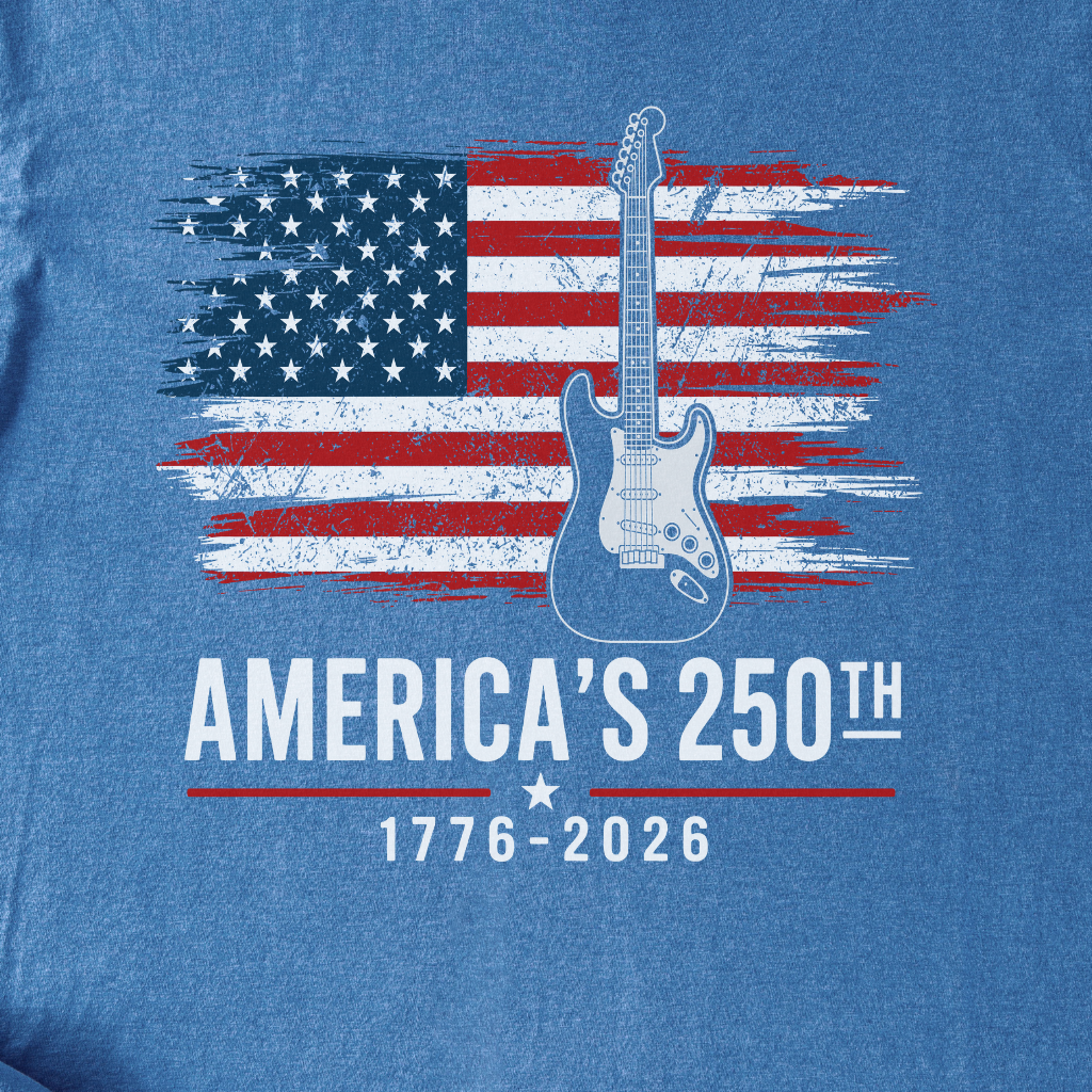 America's 250 Guitar T-Shirt