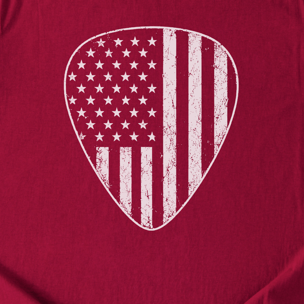 Stars And Stripes Guitar Pick T-Shirt