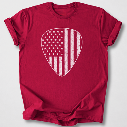 Stars And Stripes Guitar Pick T-Shirt