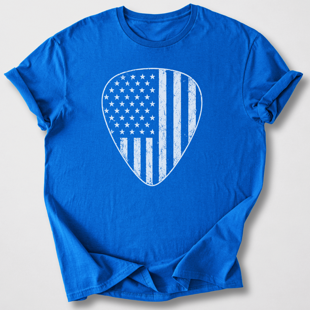 Stars And Stripes Guitar Pick T-Shirt