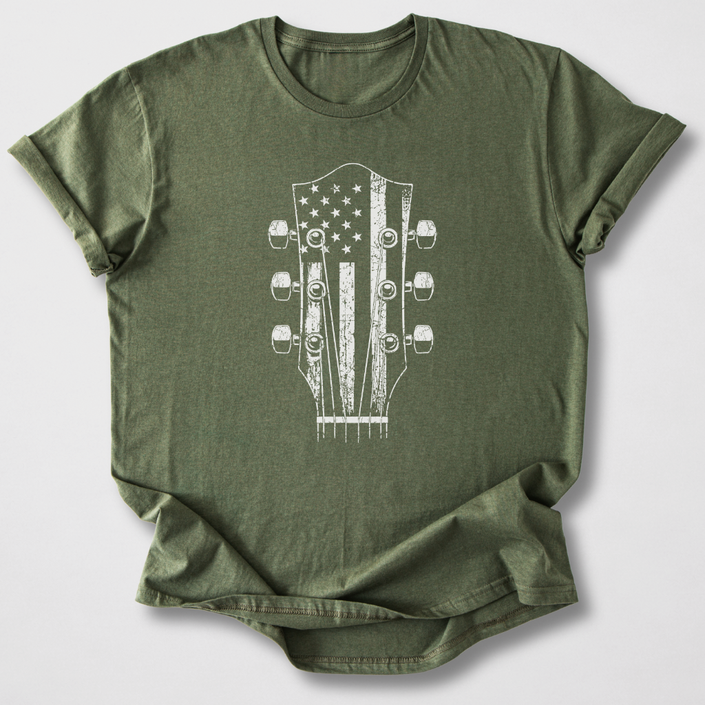 American Headstock Guitar T-Shirt
