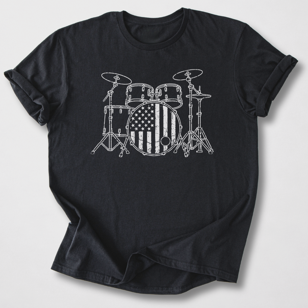 Stars And Stripes Drum T-Shirt