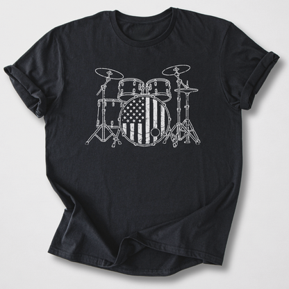 Stars And Stripes Drum T-Shirt