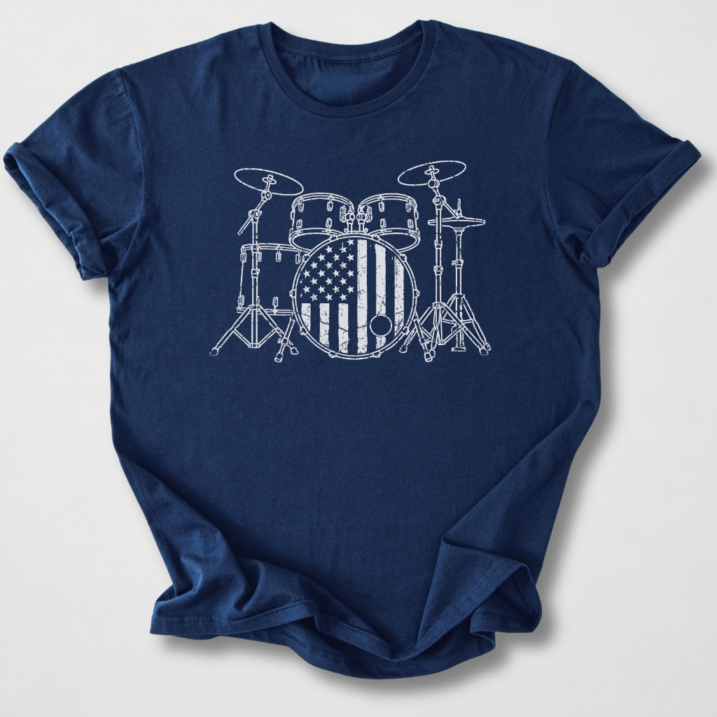 Stars And Stripes Drum T-Shirt