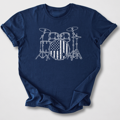 Stars And Stripes Drum T-Shirt