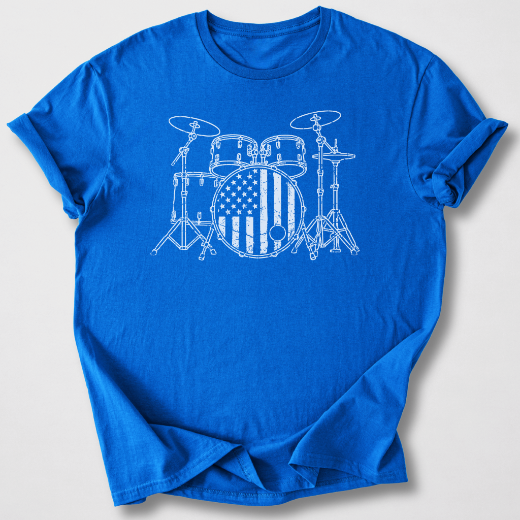 Stars And Stripes Drum T-Shirt
