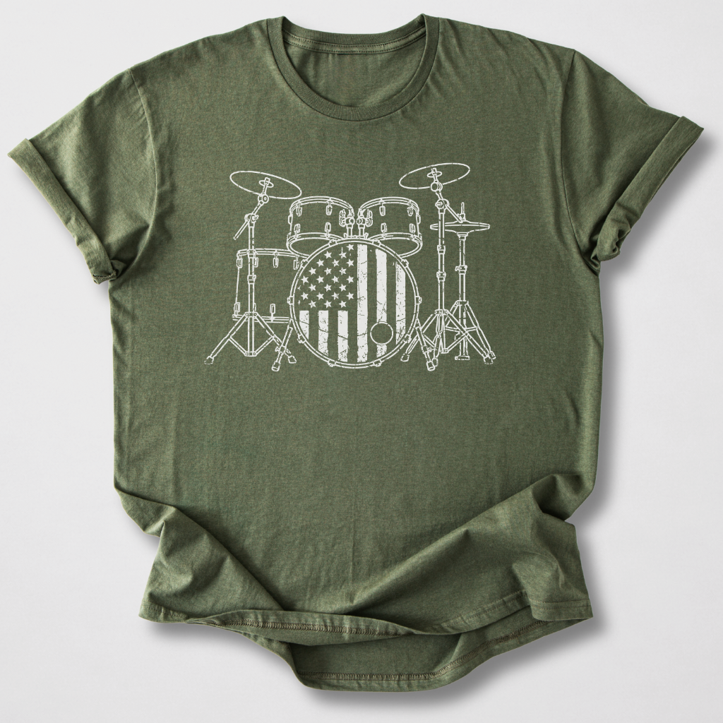 Stars And Stripes Drum T-Shirt