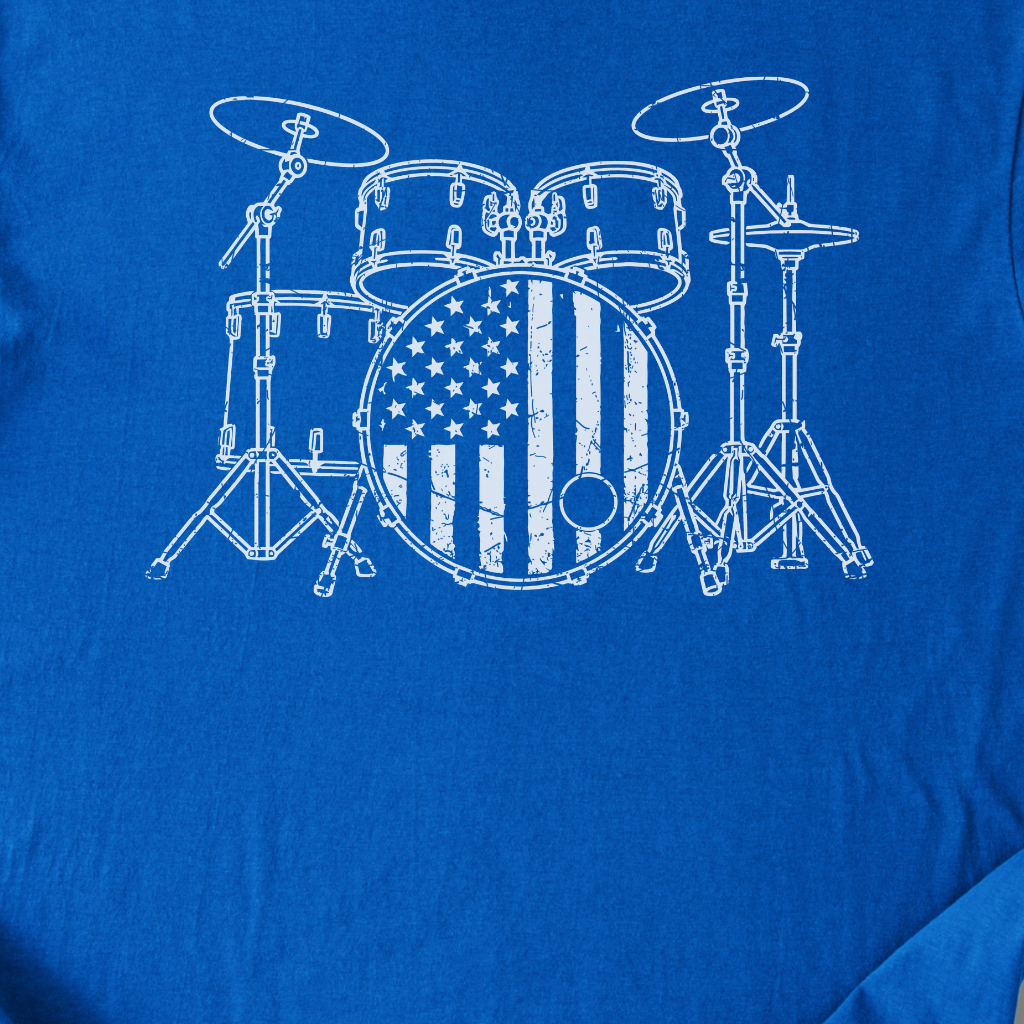 Stars And Stripes Drum T-Shirt