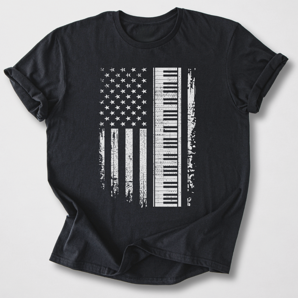 Stars And Stripes Piano T-Shirt