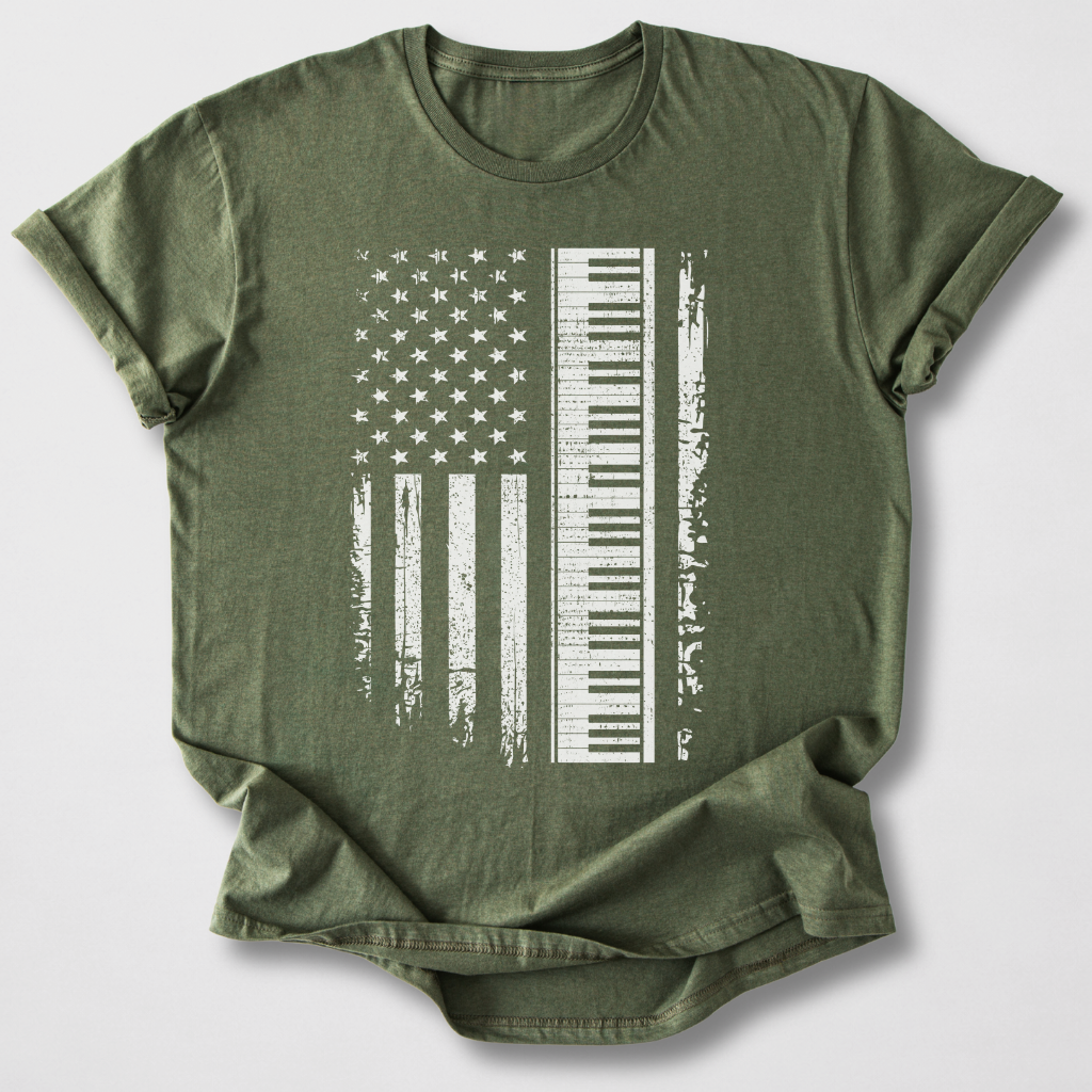 Stars And Stripes Piano T-Shirt