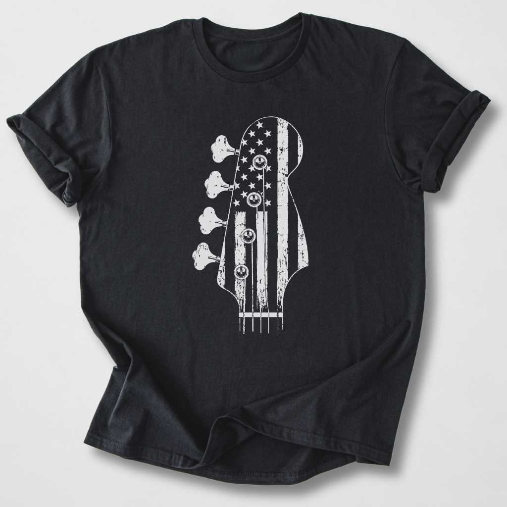 American Headstock Bass T-Shirt