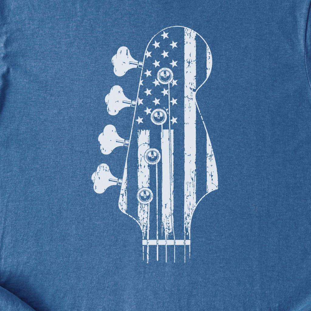 American Headstock Bass T-Shirt