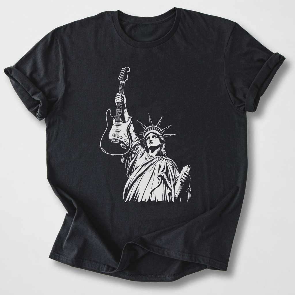 Lady Liberty Guitar T-Shirt