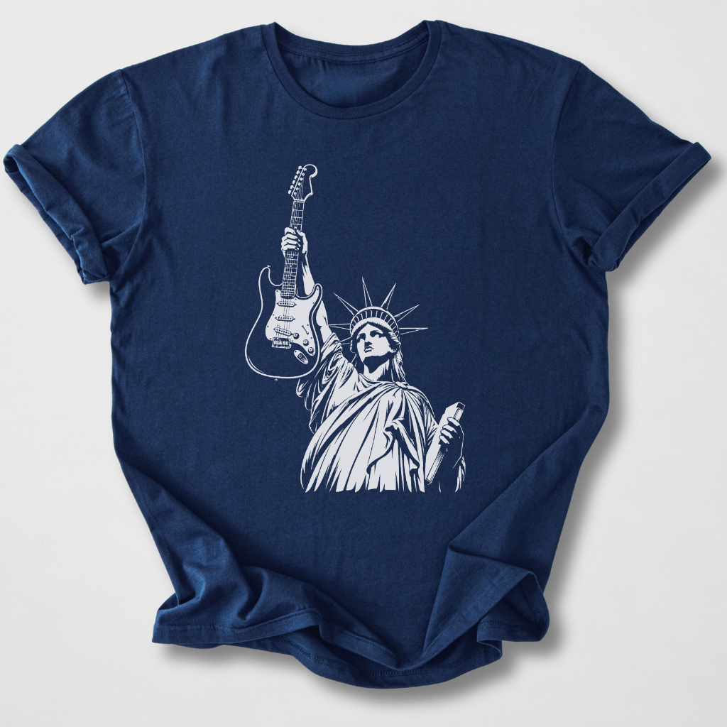 Lady Liberty Guitar T-Shirt