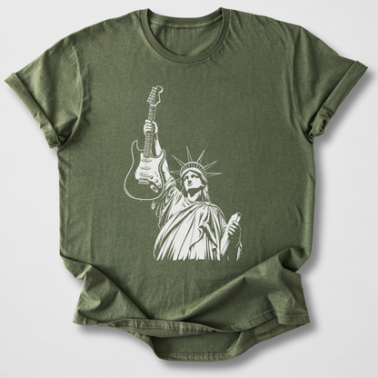 Lady Liberty Guitar T-Shirt
