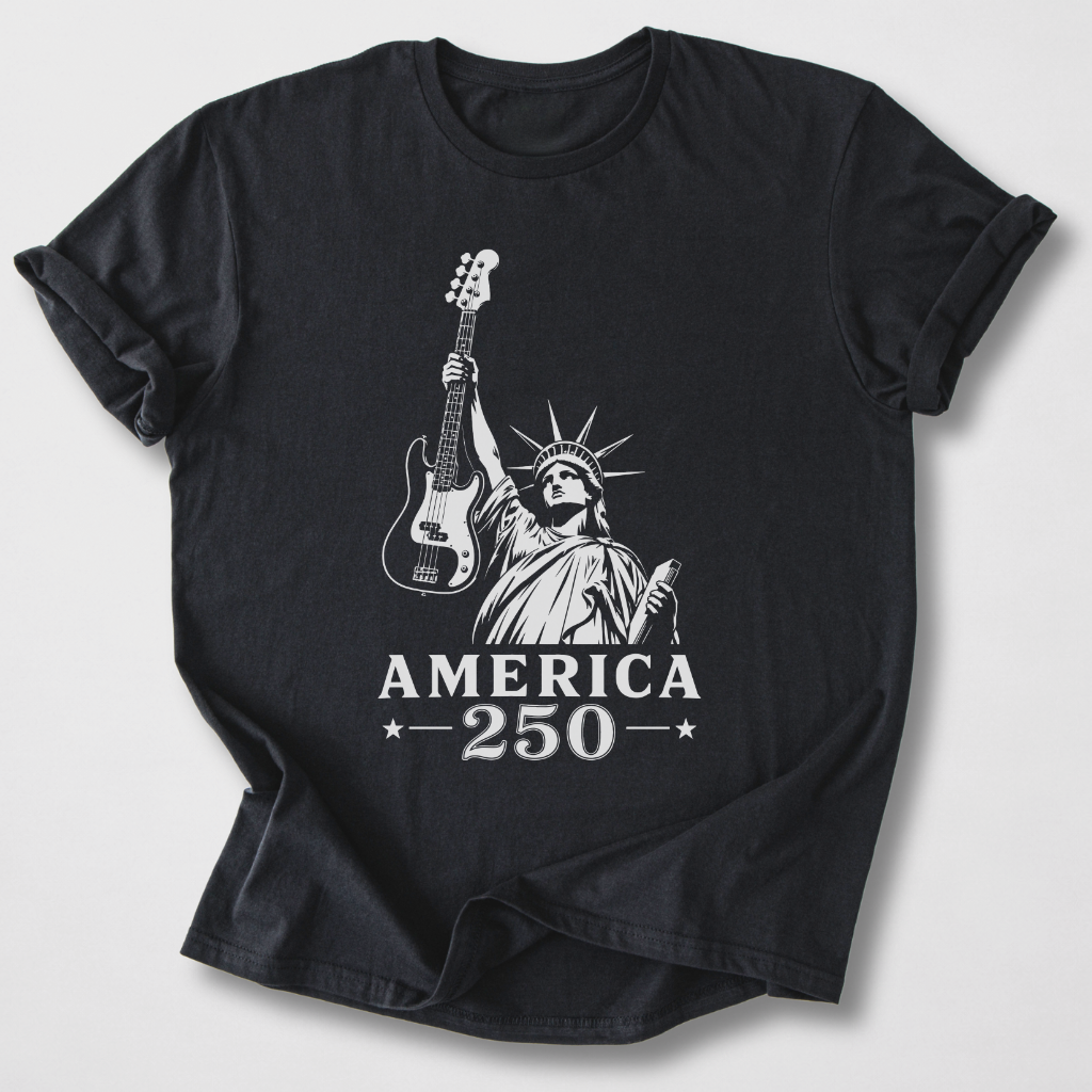 Lady Liberty 250 Bass T-Shirt