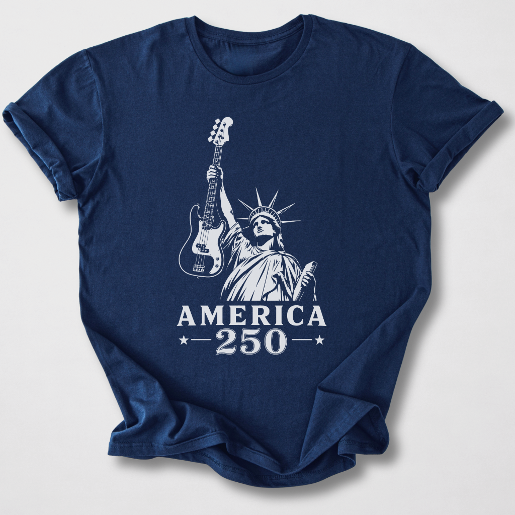 Lady Liberty 250 Bass T-Shirt