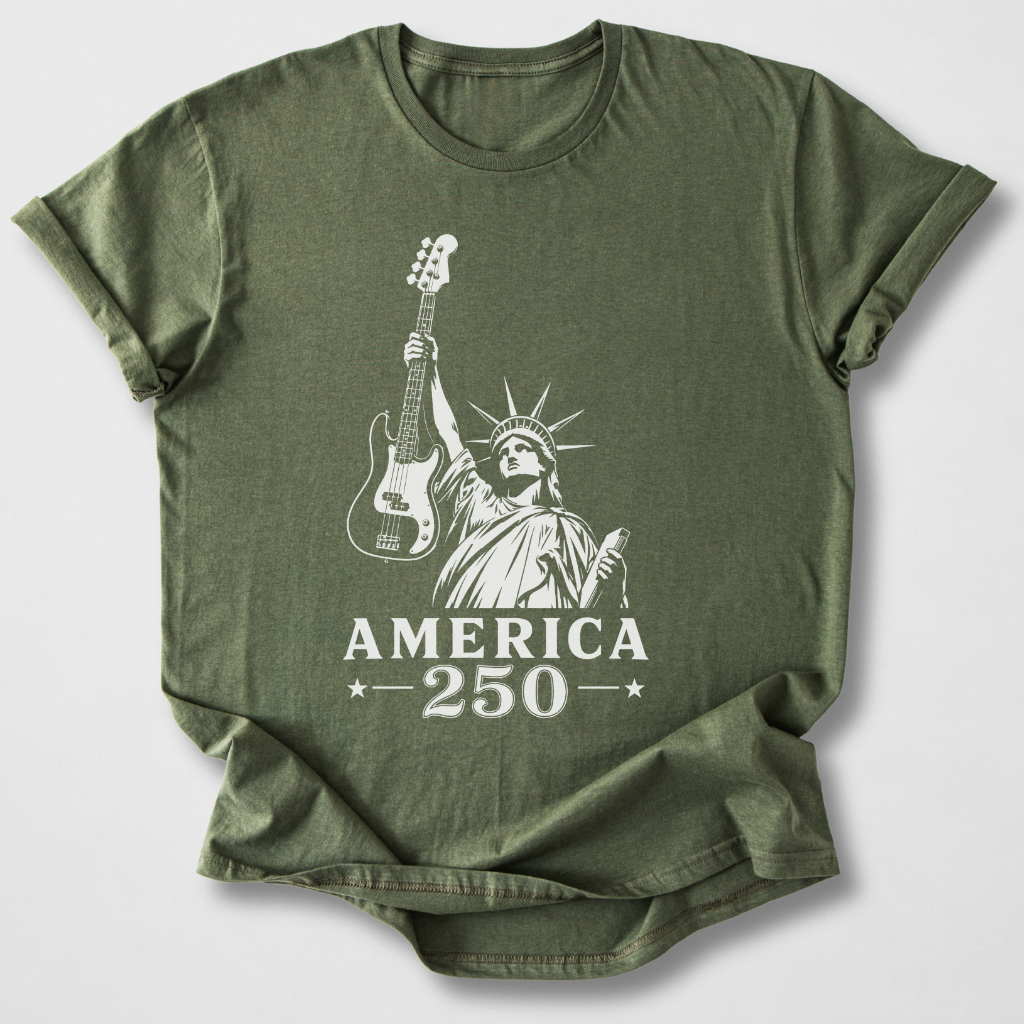 Lady Liberty 250 Bass T-Shirt