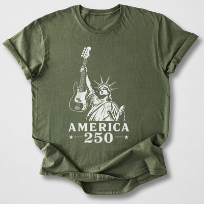 Lady Liberty 250 Bass T-Shirt