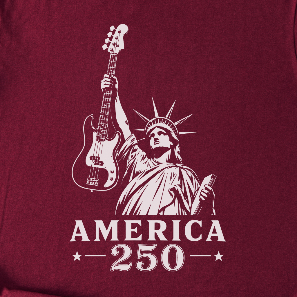 Lady Liberty 250 Bass T-Shirt