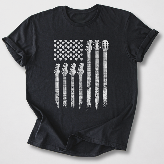Vintage Guitar Flag T-Shirt