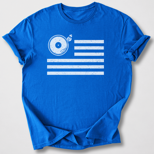 Vintage Vinyl Flag T-Shirt