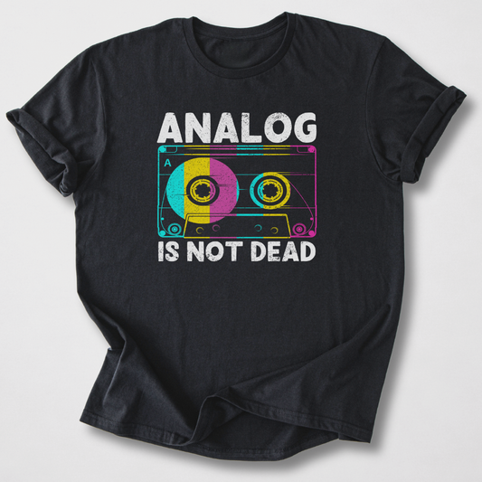 Analog Is Not Dead Cassette Retro T-Shirt