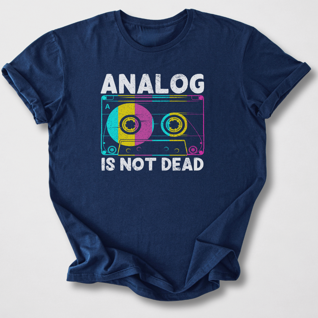 Analog Is Not Dead Cassette Retro T-Shirt