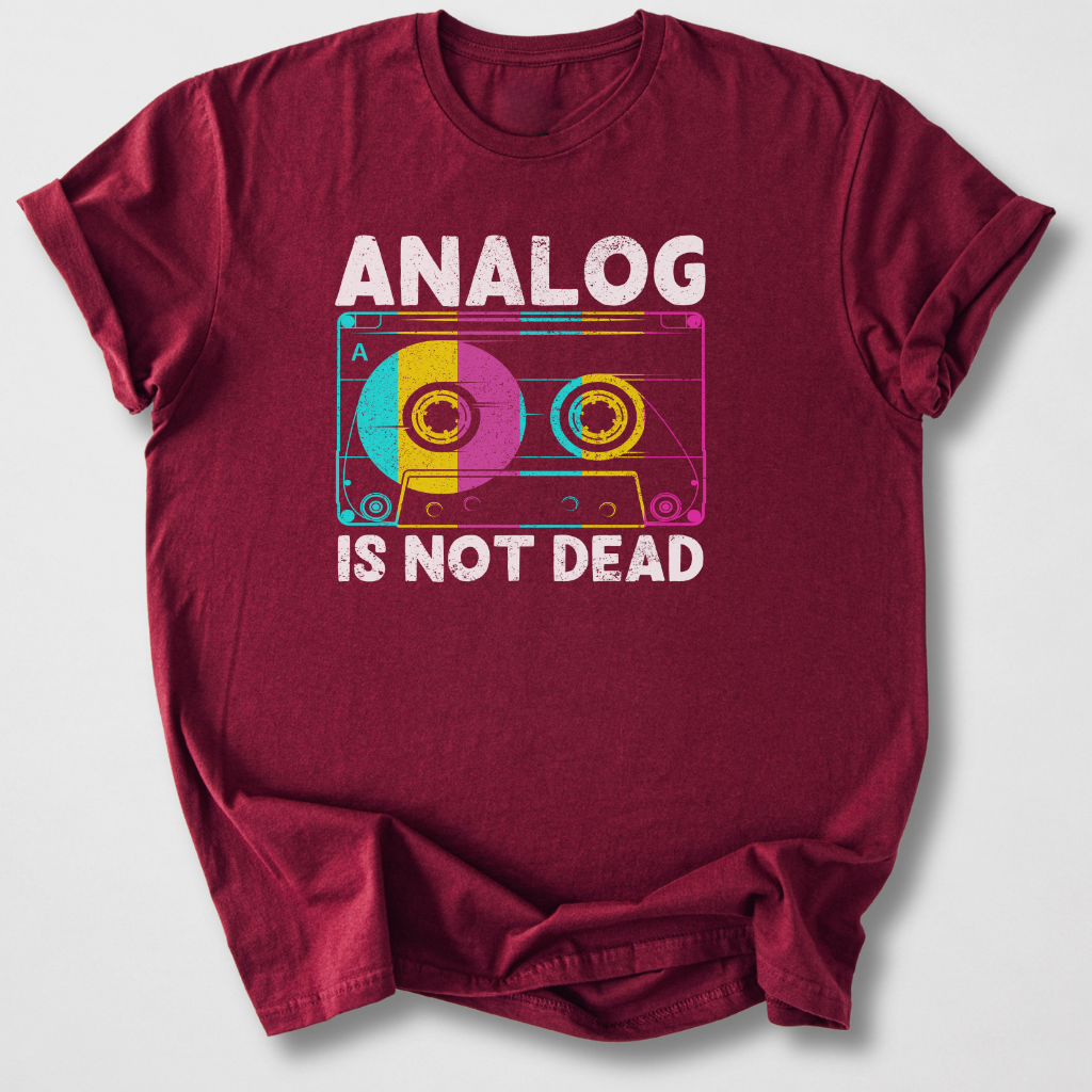 Analog Is Not Dead Cassette Retro T-Shirt
