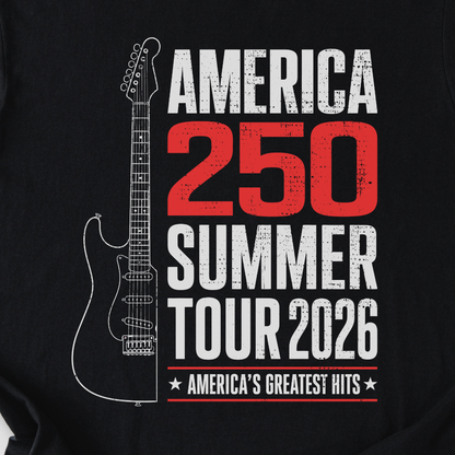 America 250 Summer Tour 2026 Guitar T-Shirt