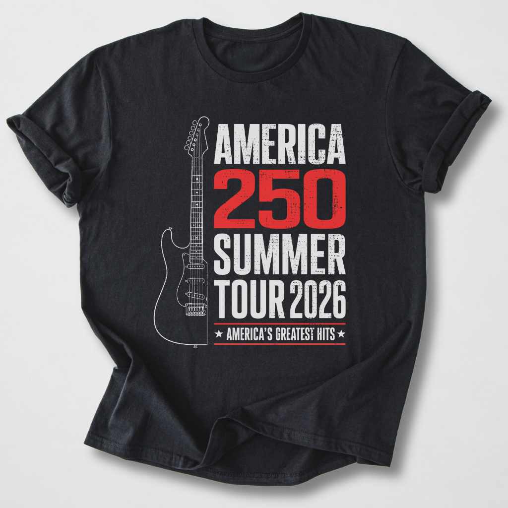 America 250 Summer Tour 2026 Guitar T-Shirt