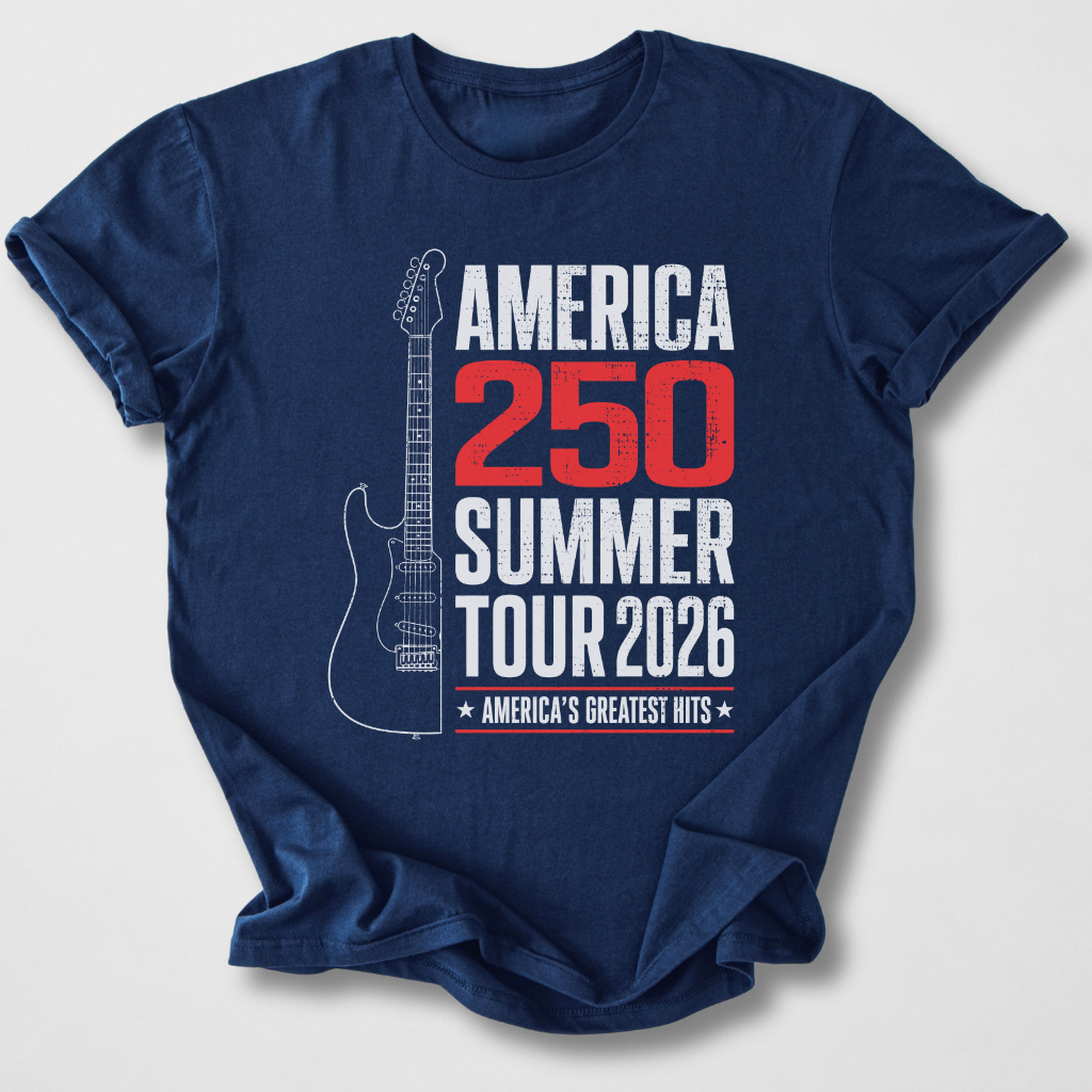 America 250 Summer Tour 2026 Guitar T-Shirt