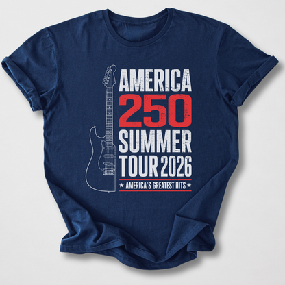 America 250 Summer Tour 2026 Guitar T-Shirt