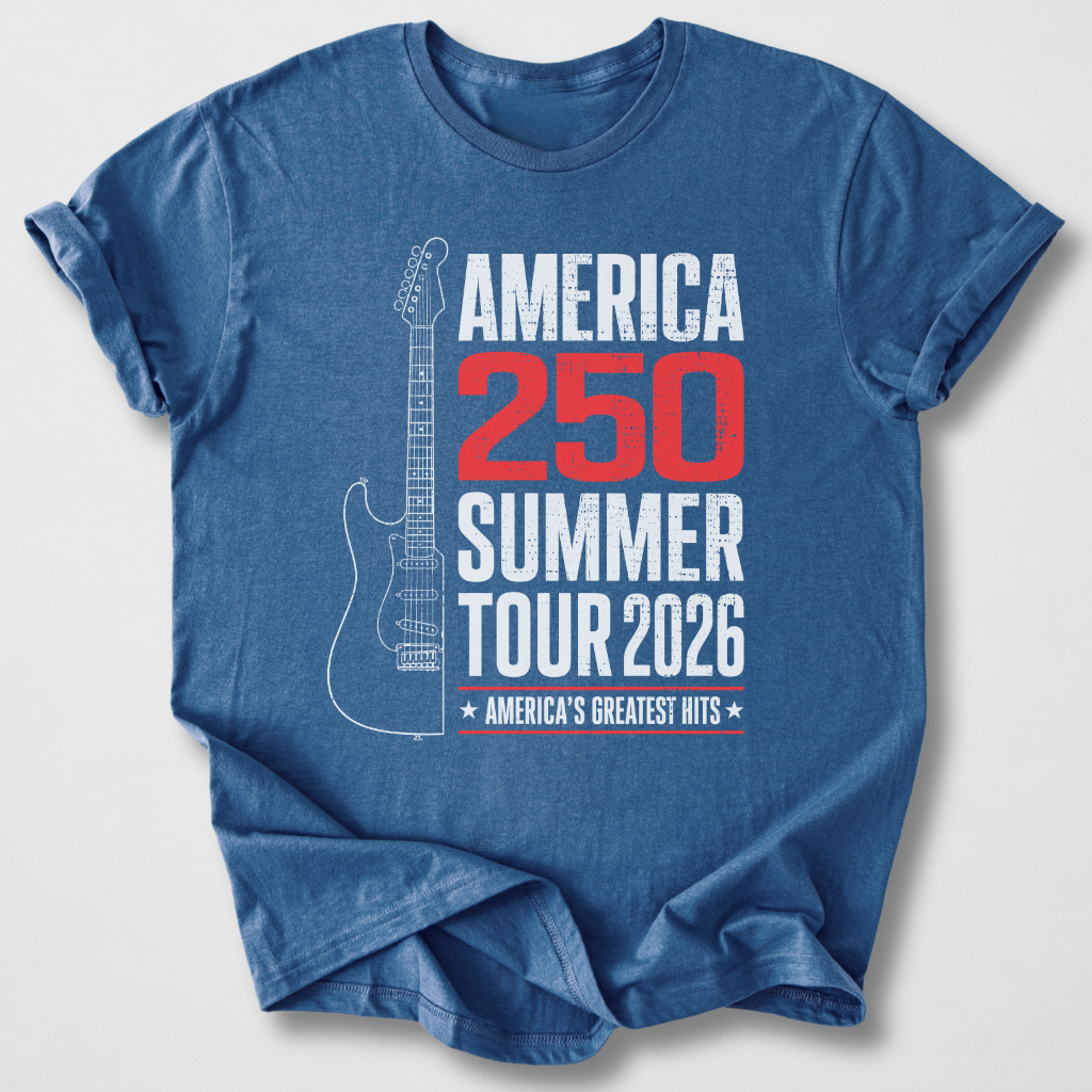 America 250 Summer Tour 2026 Guitar T-Shirt
