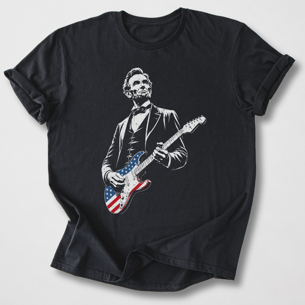 Stars Stripes And Solos Guitar T-Shirt