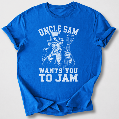 Uncle Sam Wants You To Jam Guitar T-Shirt