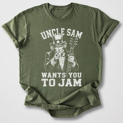Uncle Sam Wants You To Jam Guitar T-Shirt
