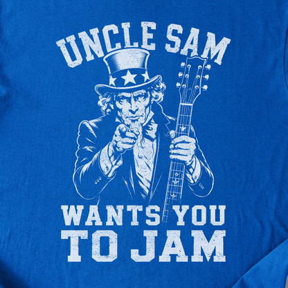 Uncle Sam Wants You To Jam Guitar T-Shirt