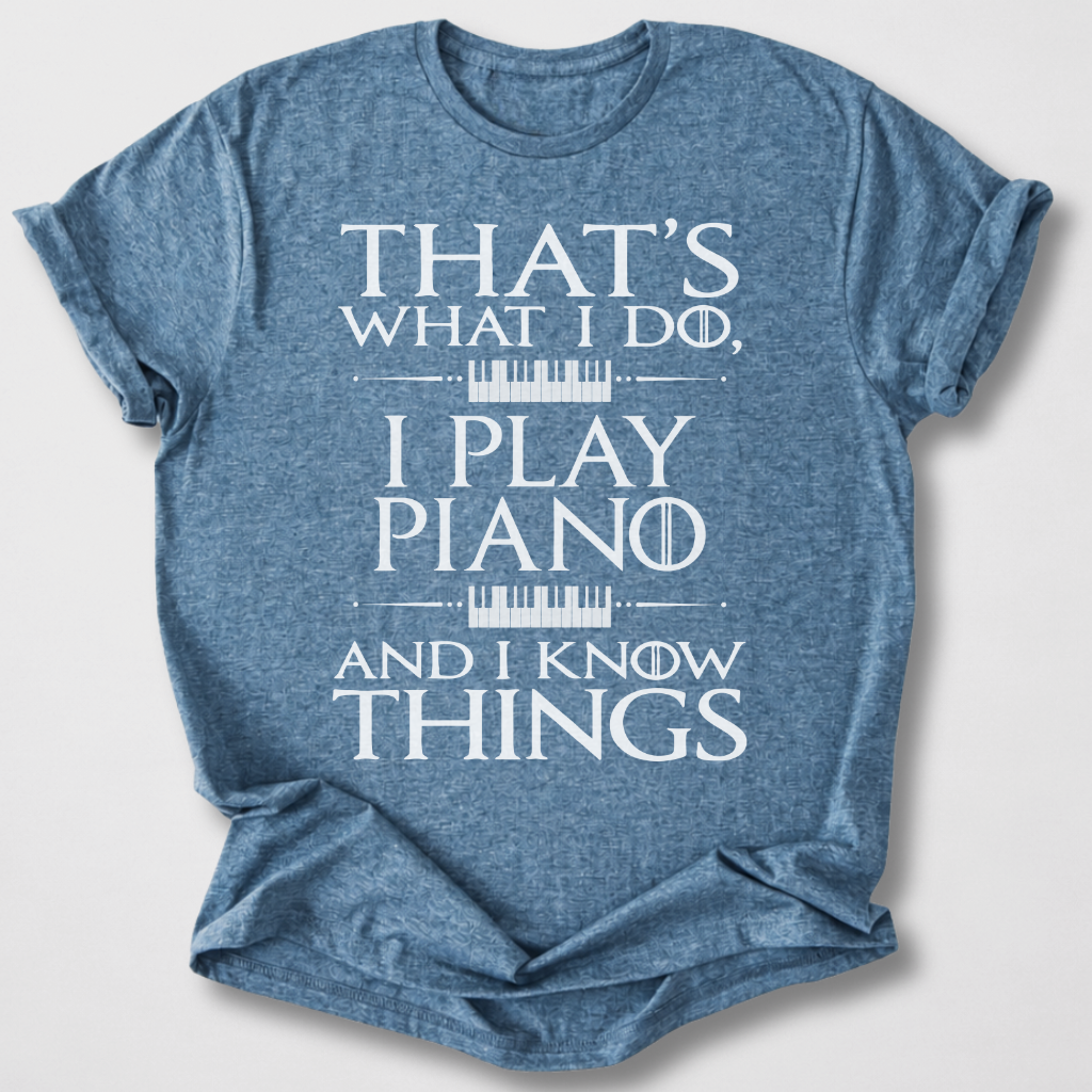 I Play Piano And I Know Things T-Shirt