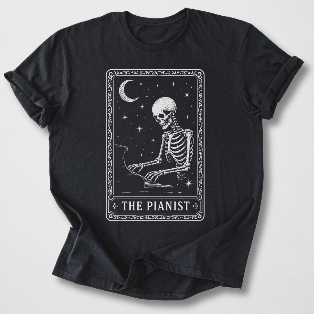 The Pianist Tarot Card T-Shirt