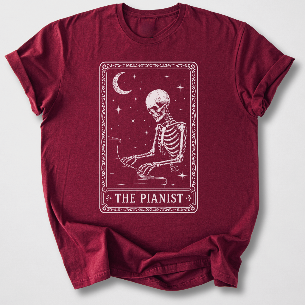 The Pianist Tarot Card T-Shirt