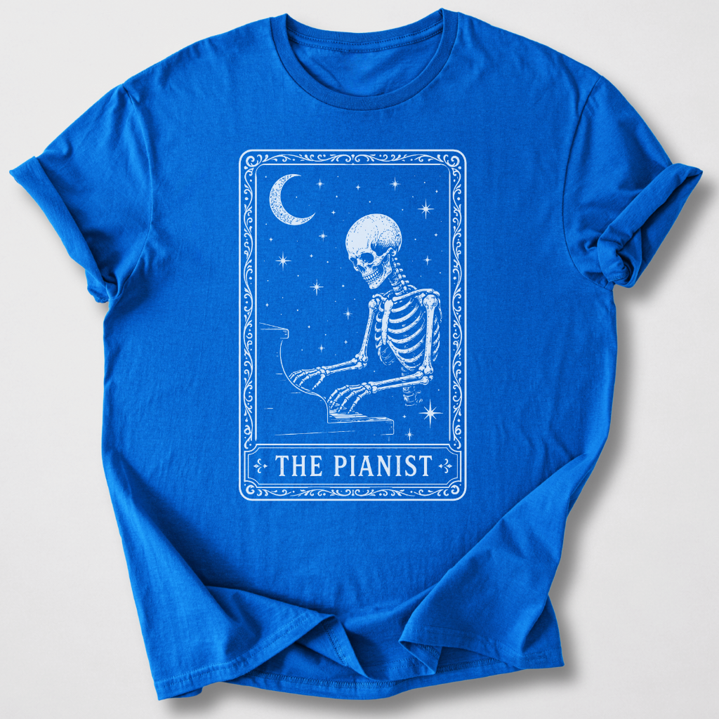 The Pianist Tarot Card T-Shirt