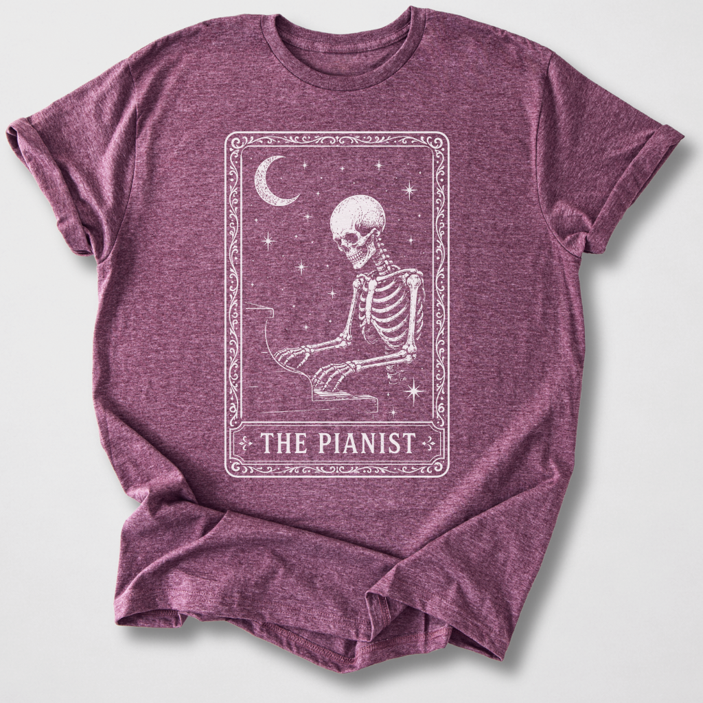 The Pianist Tarot Card T-Shirt