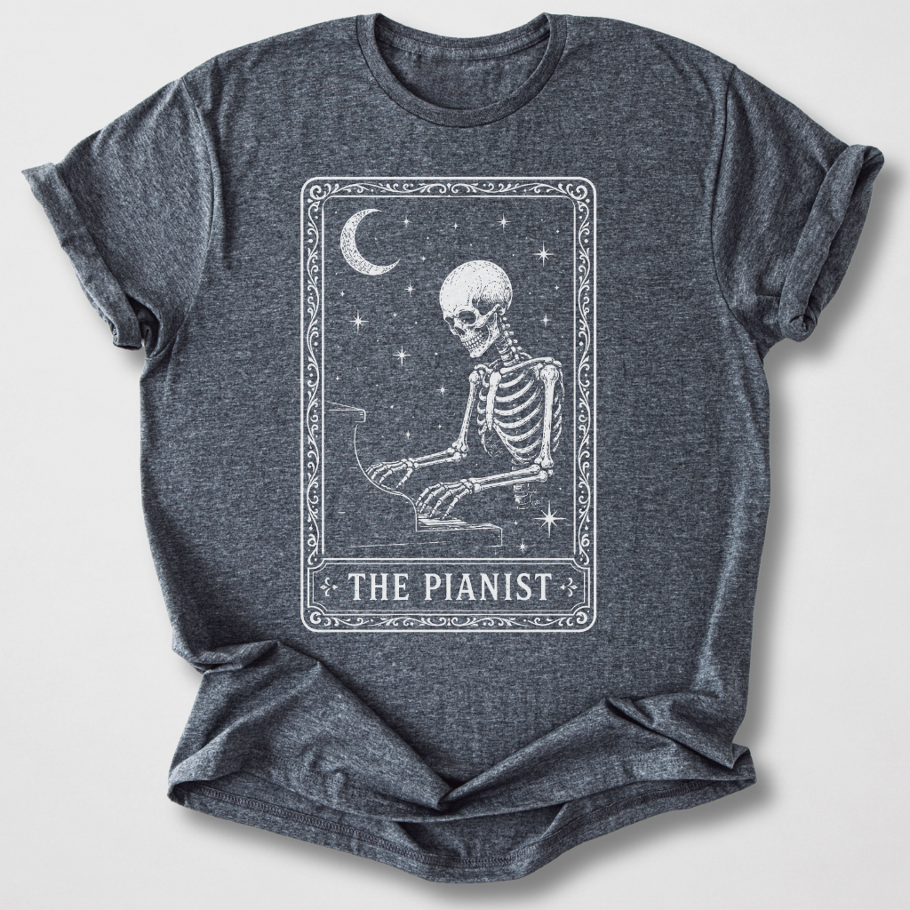 The Pianist Tarot Card T-Shirt