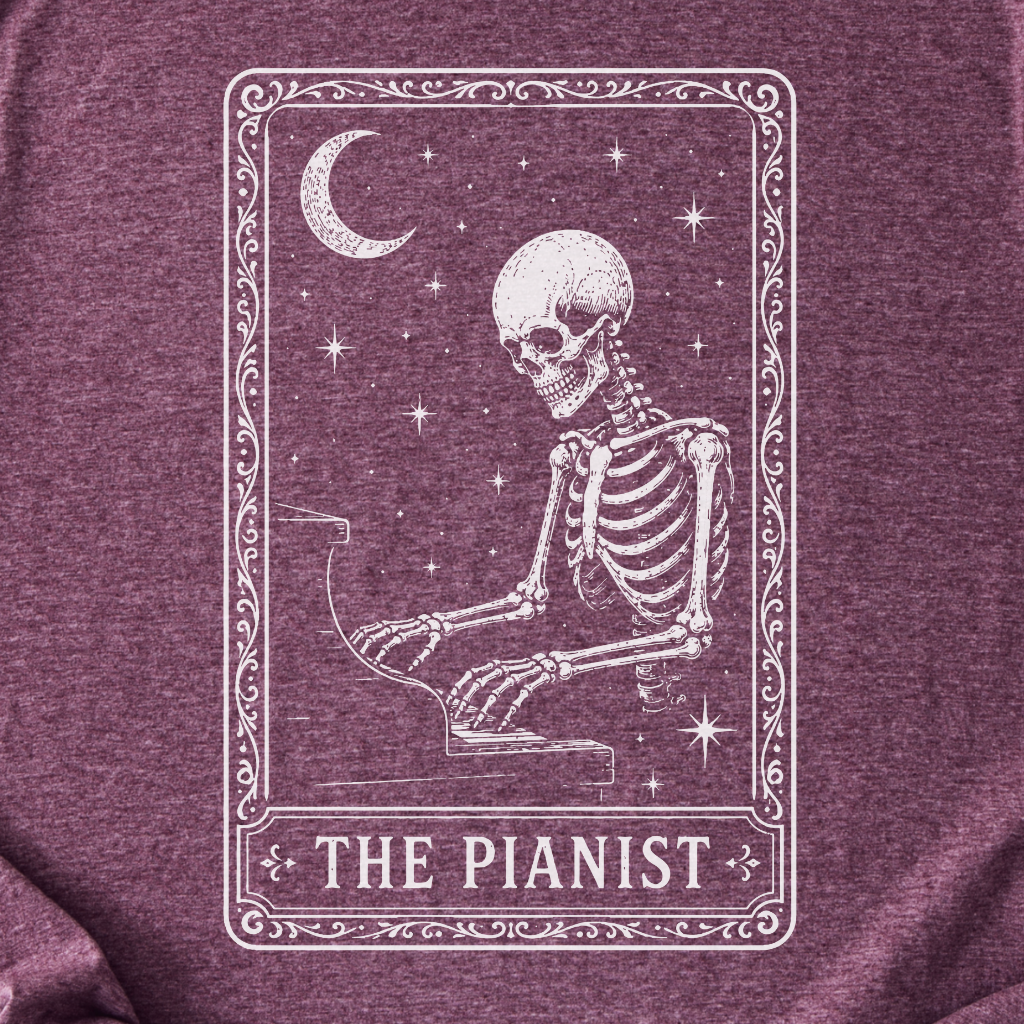 The Pianist Tarot Card T-Shirt