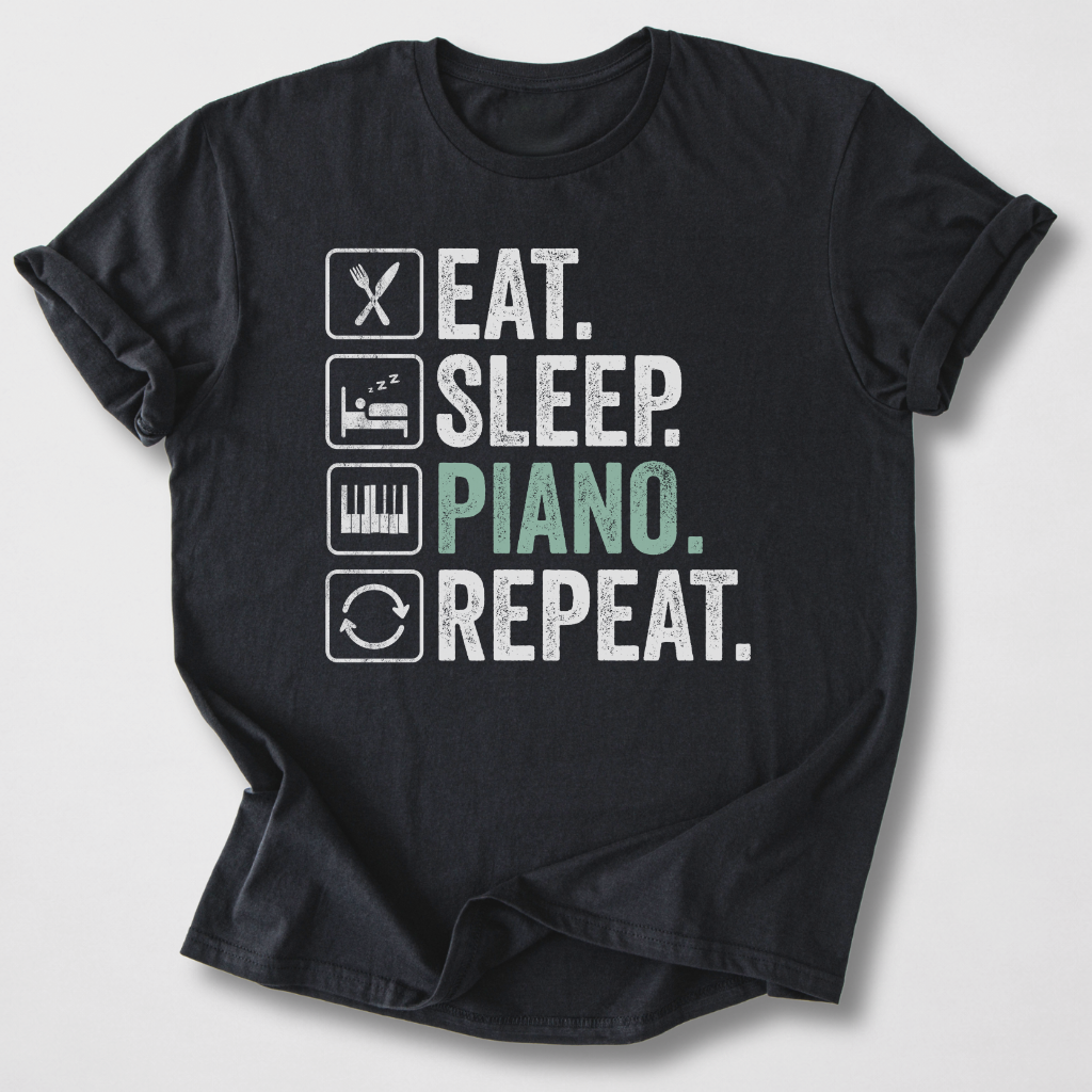 Eat Sleep Piano Repeat T-Shirt