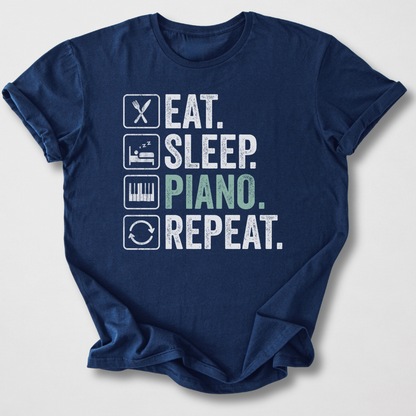Eat Sleep Piano Repeat T-Shirt