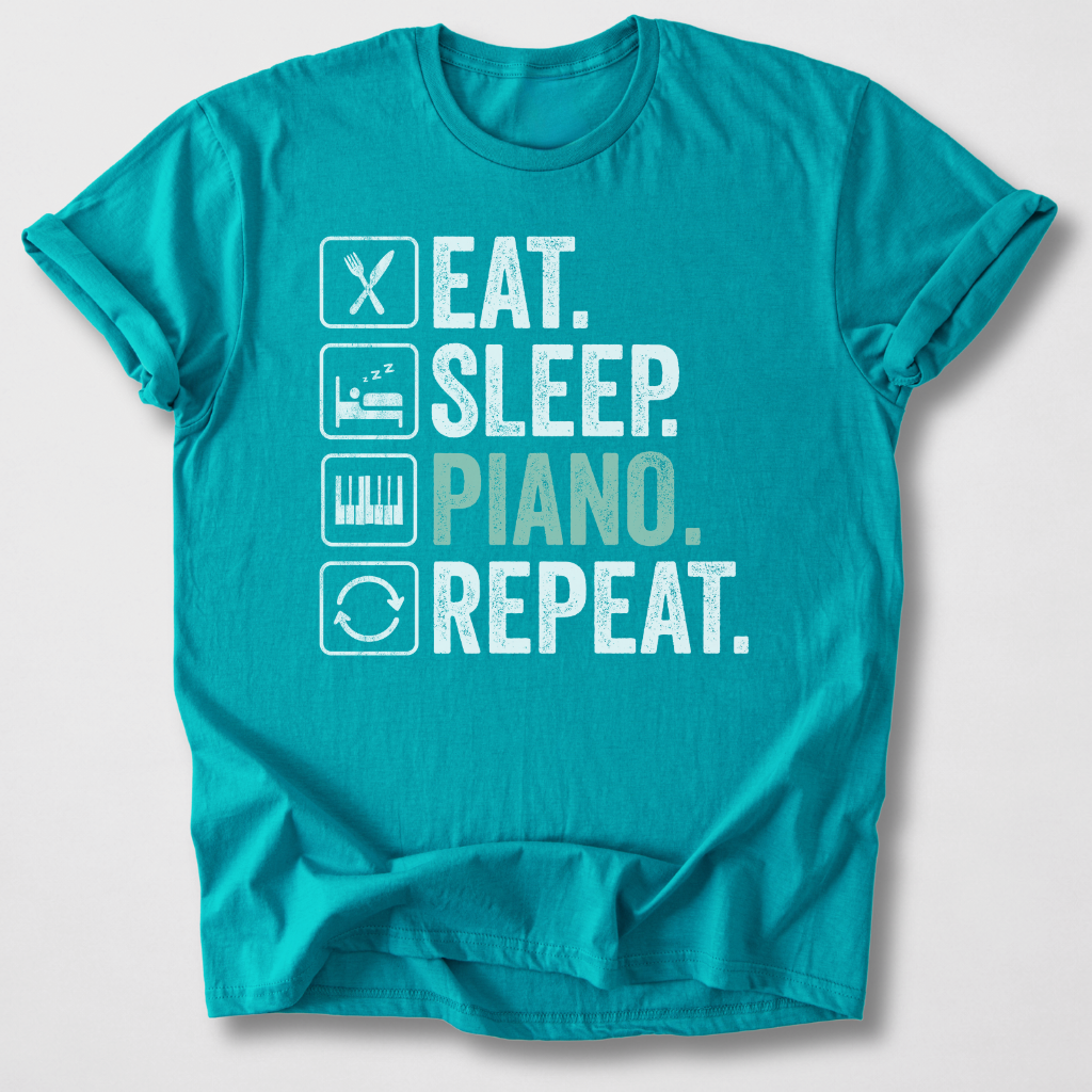 Eat Sleep Piano Repeat T-Shirt